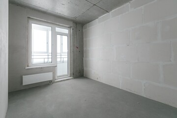 new apartment without finishing