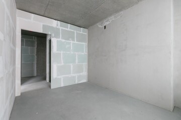 new apartment without finishing