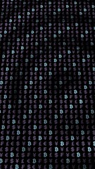 Bitcoin background. crypto currency 3D illustration. Digital currency symbol. Business concept. Mining, development, trade of crypto