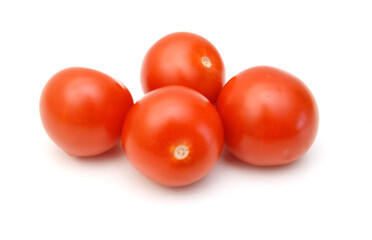 cherry tomatoes isolated on white background 