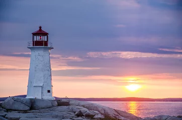  Peggy's Cove lighthouse at sunset © Gerald Zaffuts
