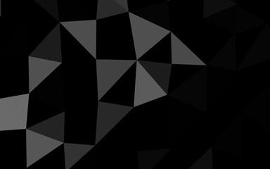 Dark Silver, Gray vector triangle mosaic texture.