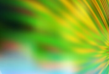 Light Green, Yellow vector blurred bright pattern.