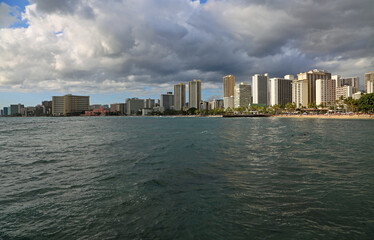 Obraz premium Waikiki, Honolulu, Hawaii