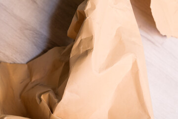orange creased crumpled paper background grunge texture backdrop