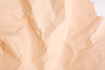 orange creased crumpled paper background grunge texture backdrop