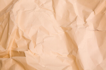 orange creased crumpled paper background grunge texture backdrop