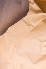 orange creased crumpled paper background grunge texture backdrop