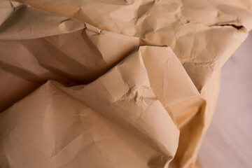 orange creased crumpled paper background grunge texture backdrop
