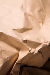 orange creased crumpled paper background grunge texture backdrop