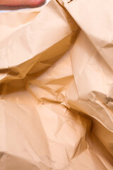 orange creased crumpled paper background grunge texture backdrop