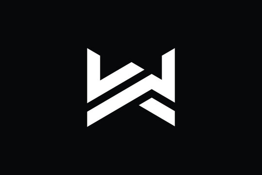 W logo letter design on luxury background. WW logo monogram initials letter concept. W icon logo design. WW elegant and Professional letter icon design on black background. W WW