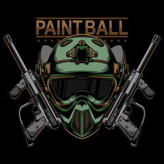 paintball logo design - obrazy, fototapety, plakaty