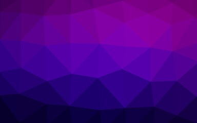 Obraz premium Dark Purple vector abstract mosaic backdrop.