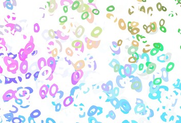 Light Multicolor, Rainbow vector texture with disks.