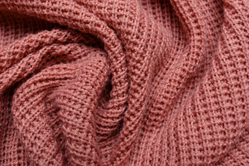 Pink sweater fabric texture