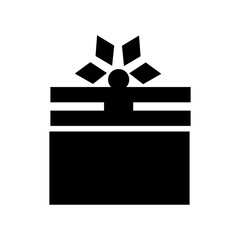 Christmas/New Year present box, gifts icon. Banner, poster background for Merry Christmas concept.