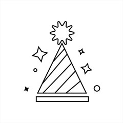 Christmas tree, vector illustration. Happy New Year cards background design.