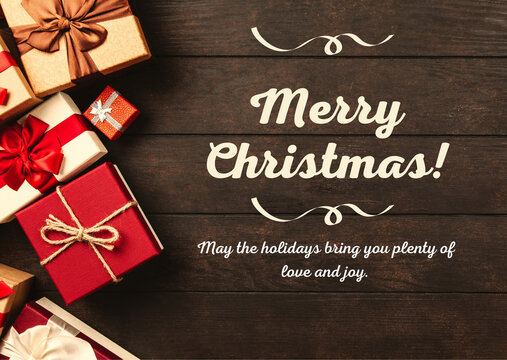 Gift Greeting Christmas Card