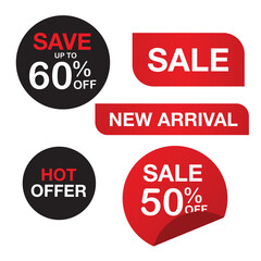 Sale and special offer tag, price tags, Sales Label, banner, Vector illustration.