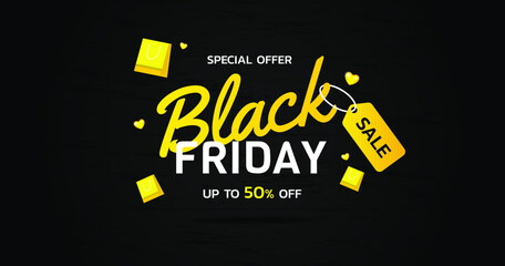 vector template black friday sale ,background ,banner
