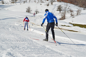 sports winter biathlon ski in metsovo greece