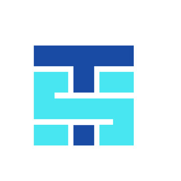 letter TS logo 