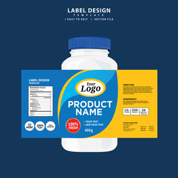 Cleaner, laundry detergent bottle label, toilet or sink cleaner, creative package banner design template. Mock up design and vector illustration.