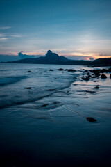 Dawn on Con Dao beach at Con Dao Island, Viet Nam. Con Dao is the paradise of Vietnamese vacation tourism