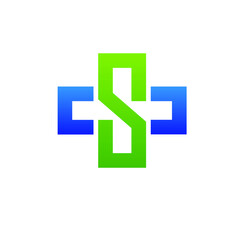 Obraz premium CS medical logo design