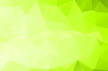 Green vivid abstract geometric background, vector from polygons triangle, mosaic