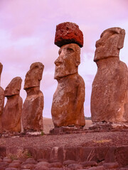 Statues of gods of Easter Island