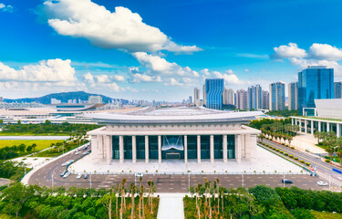 Fototapeta premium Urban scenery of Xiamen City, Fujian Province, China