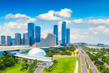 Fototapeta premium Urban scenery of Xiamen City, Fujian Province, China