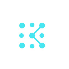 K Dots Logo Design 