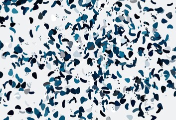 Light blue vector texture with random forms.