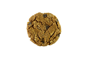 chocolate chip cookie isolated with white background
