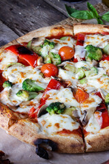 pizza on a plate
