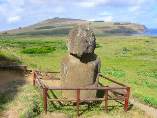 Statues of gods of Easter Island