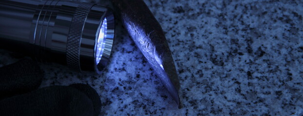 Tool for burglary on a windowsill