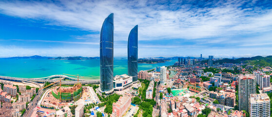 Coastal scenery of Xiamen City, Fujian Province, China
