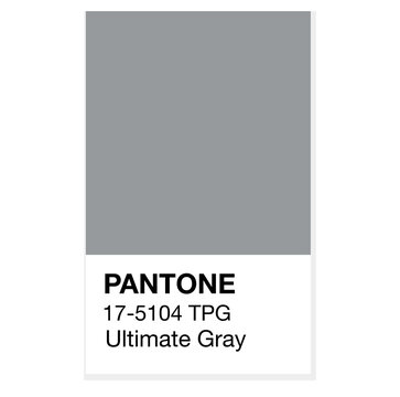 SWINDON, UK - DECEMBER 20, 2020: Pantone Ultimate Gray Trending Color of the Year 2021. Color pattern, vector  illustration