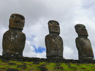 Statues of gods of Easter Island