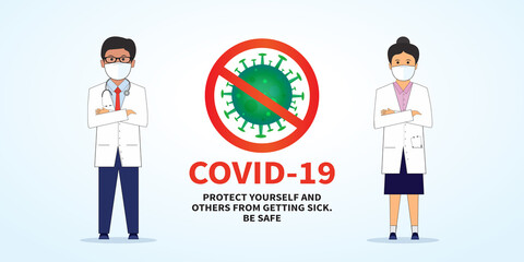 Stay home, stay safe poster design vector, corona, covid-19, Typography text design poster for self protection times self quarantine and stop corona virus - Vector illustration.