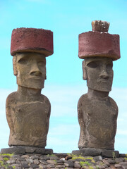 Statues of gods of Easter Island