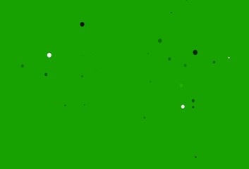 Light Green vector cover with spots.