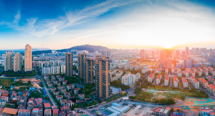 Urban scenery of Xiamen City, Fujian Province, China