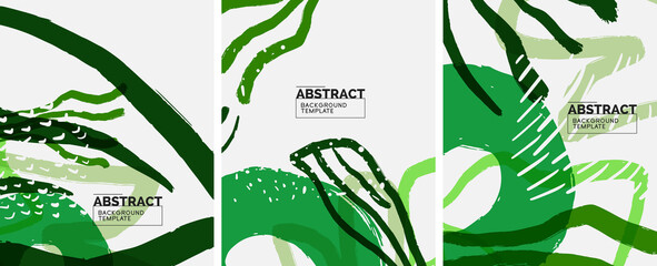 Social media abstract backgrounds. Abstract hand drawn doodles. Vector illustration for covers, banners, flyers