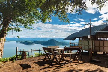 restaurant on the view point on Thailand 