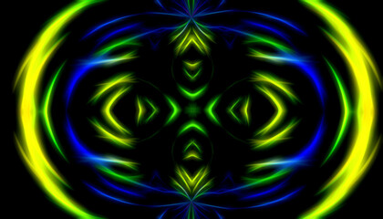Abstract fractal symmetrical background